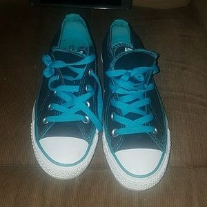 Double tongue Converse shoes